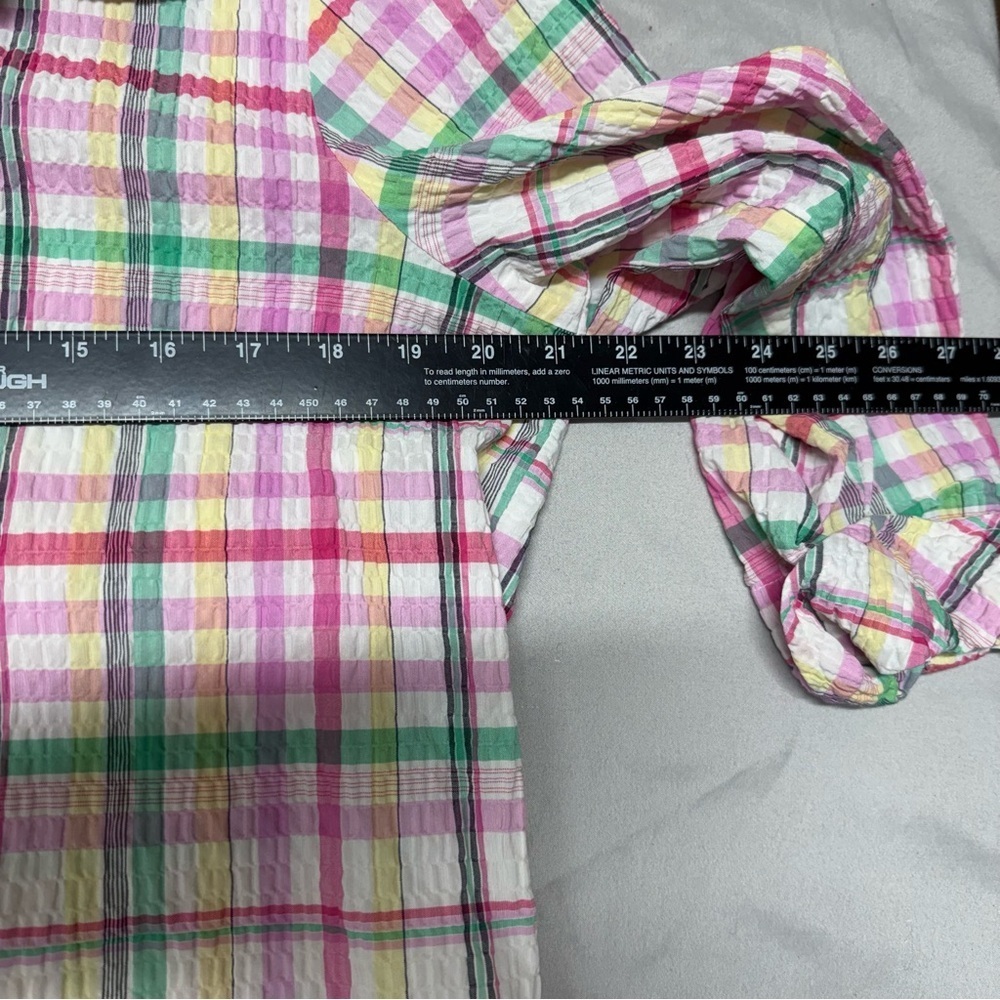 Allison Daley Multicolor Plaid Blouse - Picture 7 of 10